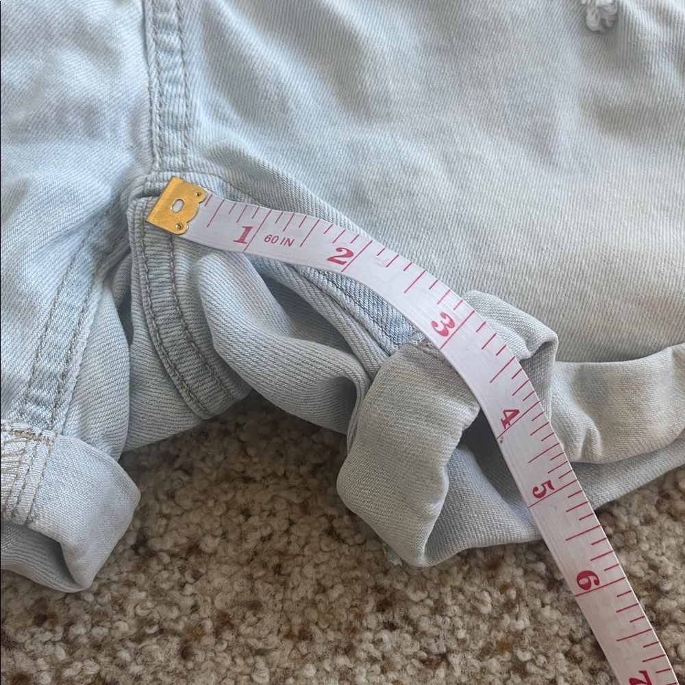 LC Lauren Conrad Light Wash cuffed cotton Jean Shorts - Picture 8 of 8
